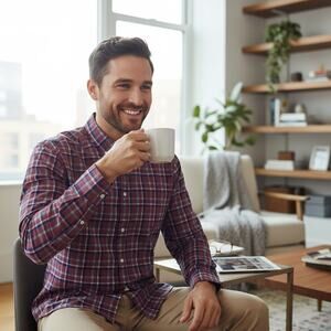 MIZZEN + MAIN Performance Mens Leeward Dress Shirt Sz Medium Plaid Luxury Preppy